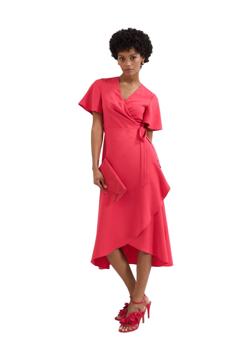Julissa Short Sleeve Wrap Midi Dress