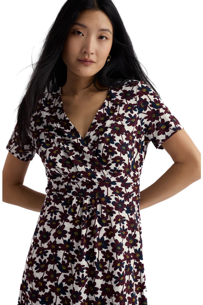 Chapelle Floral Organic Cotton Jersey Midi Dress