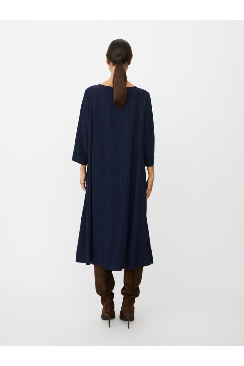 Nabia 3/4 Sleeve A-Line Midi Dress