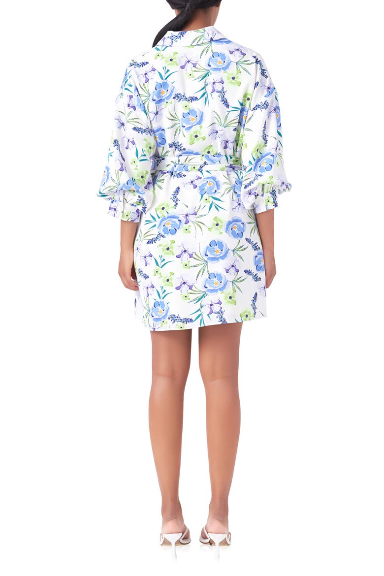 Floral Mini Shirtdress