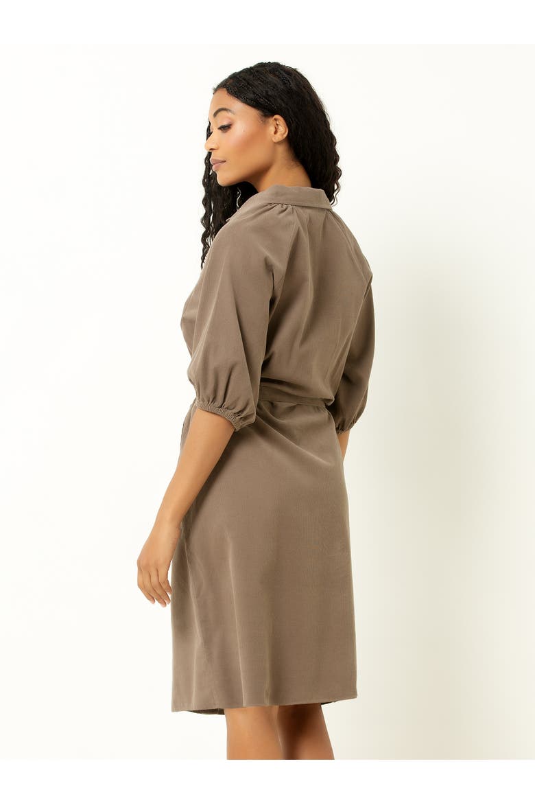 Corduroy Midi Shirtdress