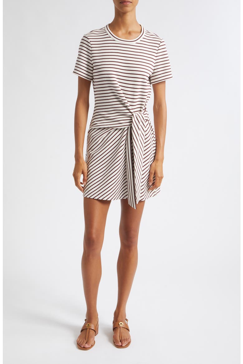 Elvaris Stripe Short Sleeve Minidress