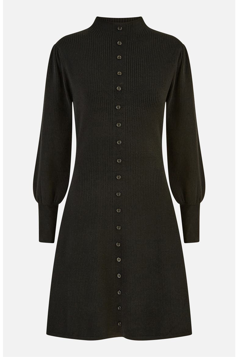 Knitted Button Up Midi Dress