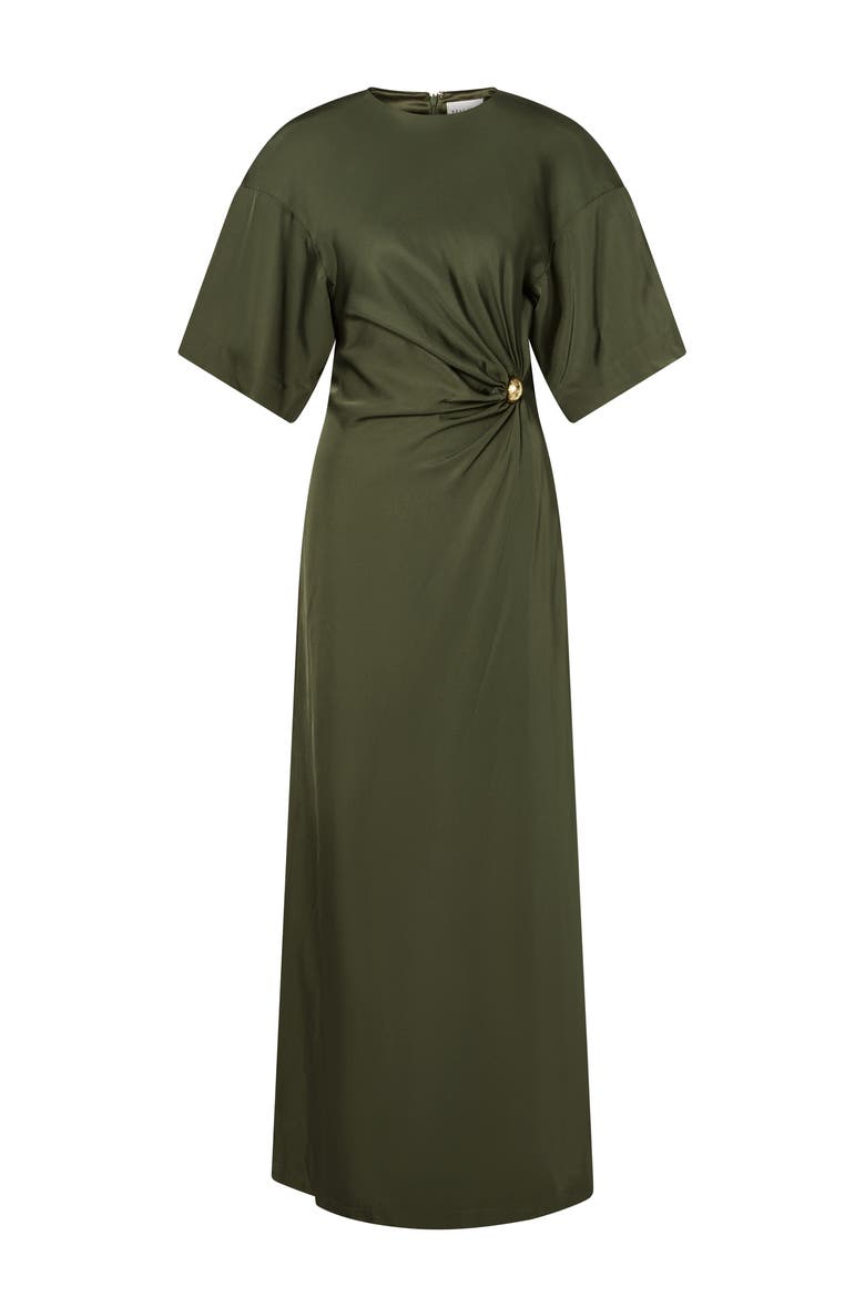 Zilla Brooch Detailed Maxi Dress