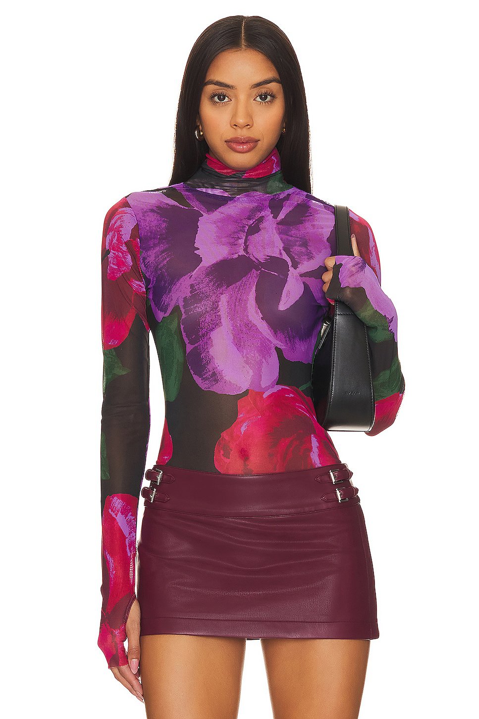 AFRM Zadie Top in Oversized Bloom - Image 1