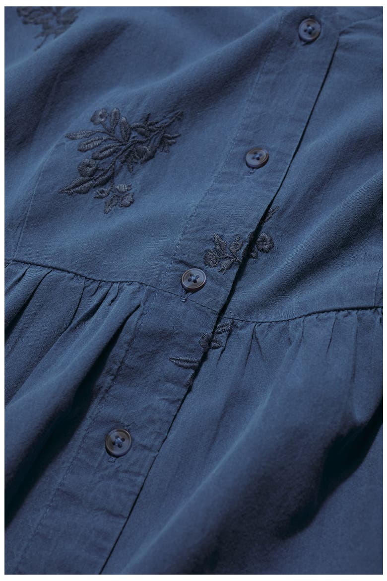 Fowen Embroidered Organic Cotton Shirtdress