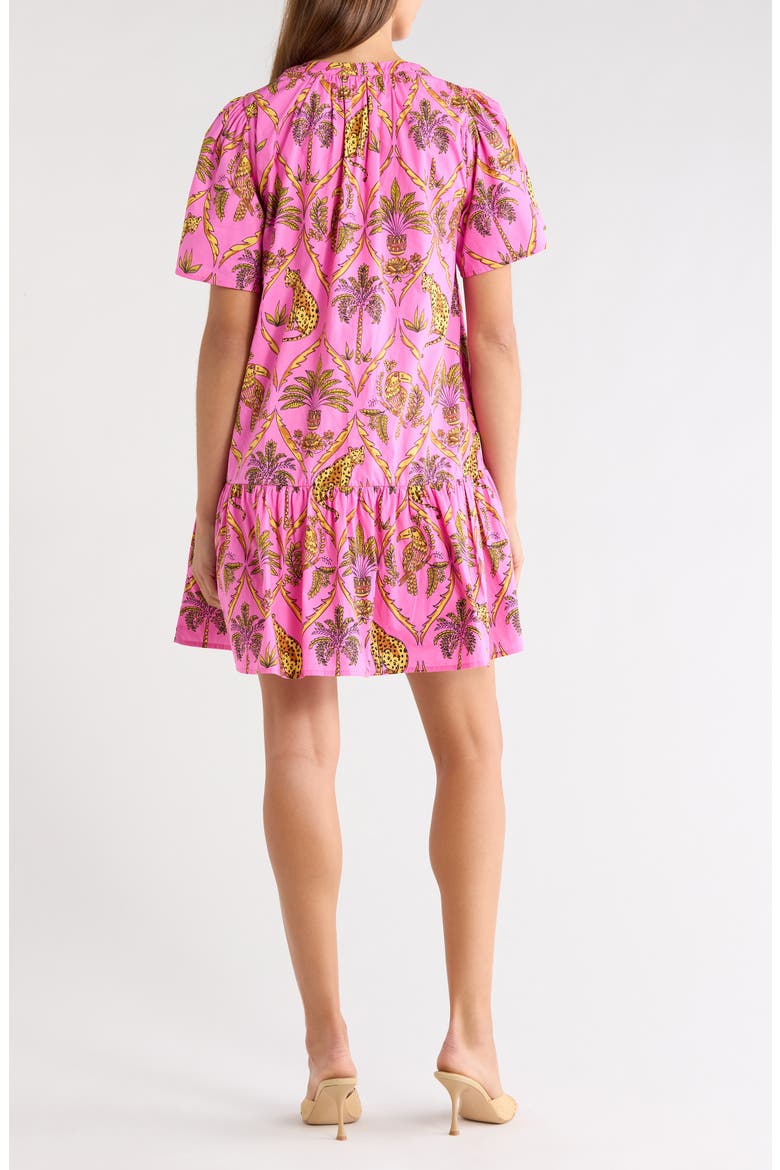 Panther Azari Cotton Shift Minidress