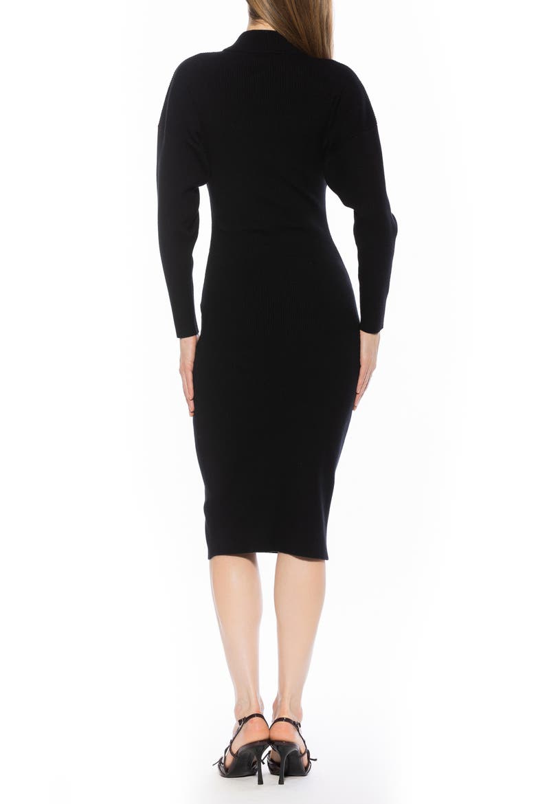INDIGO MIDI KNIT DRESS