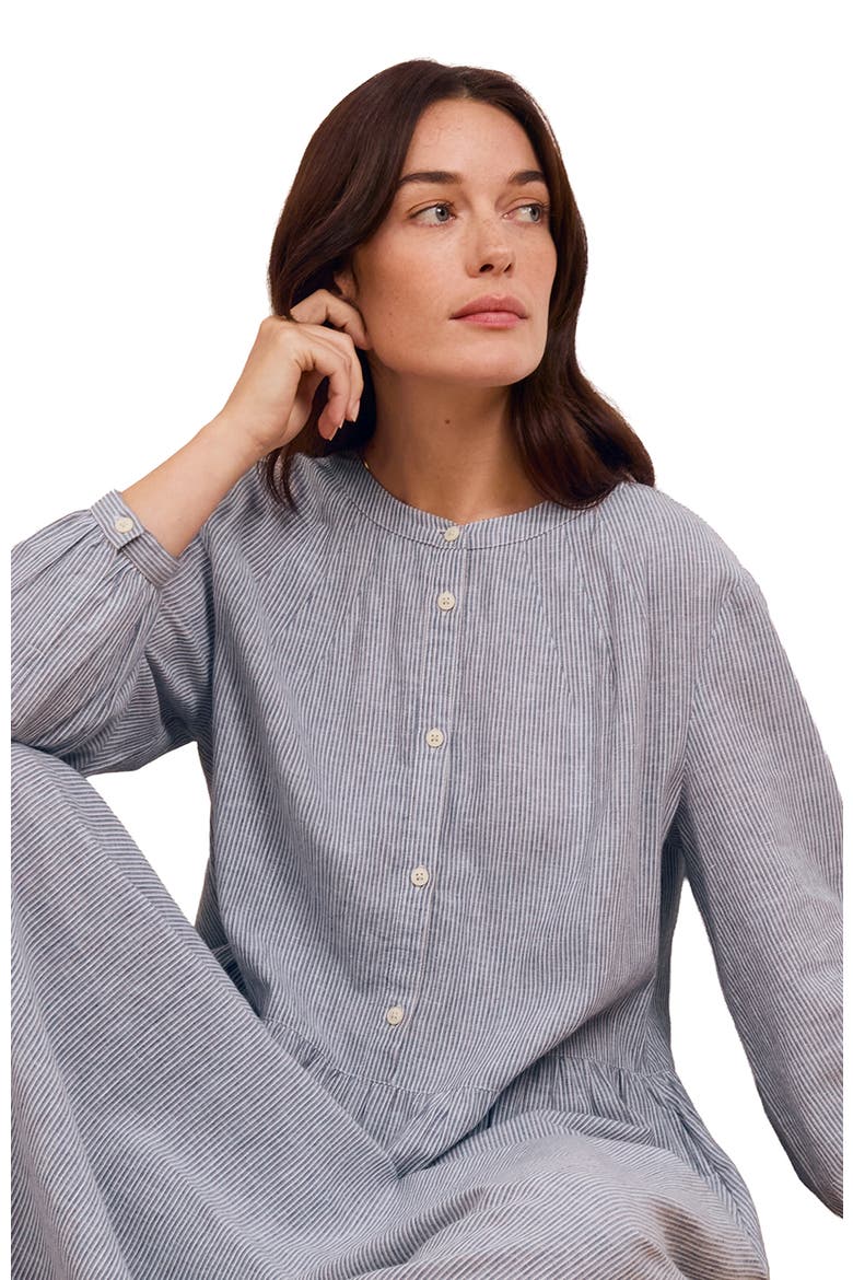 Button Front Midi Shirt Dress