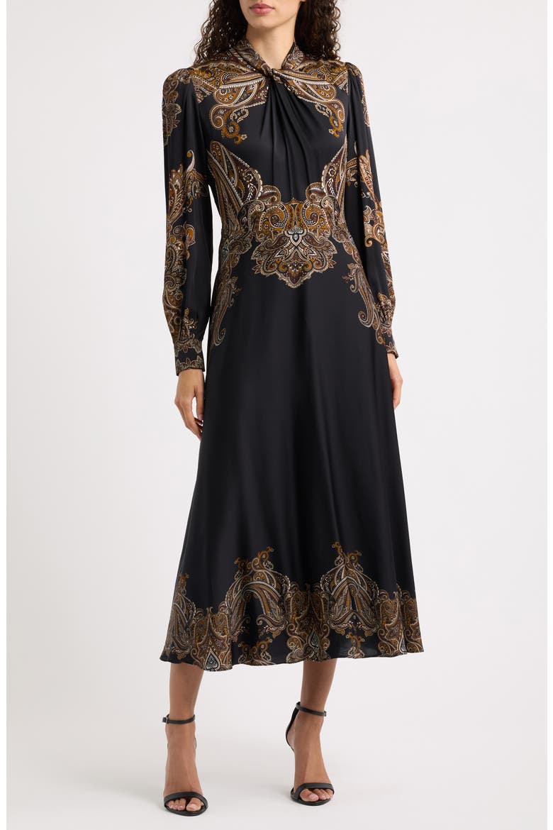 Raquel Silk Blend Midi Dress