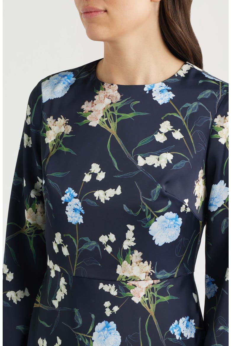 Tyra Floral Long Sleeve Gown