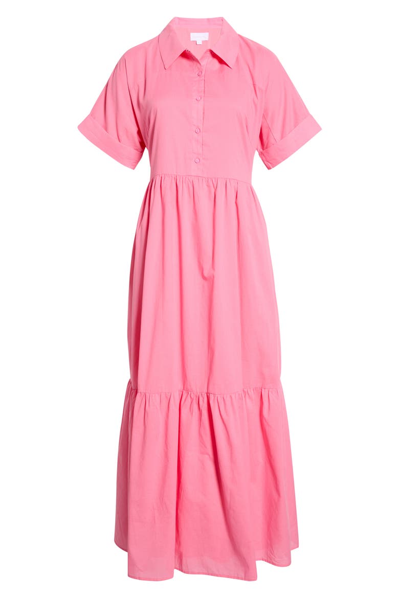 Astera Tiered Maxi Shirtdress