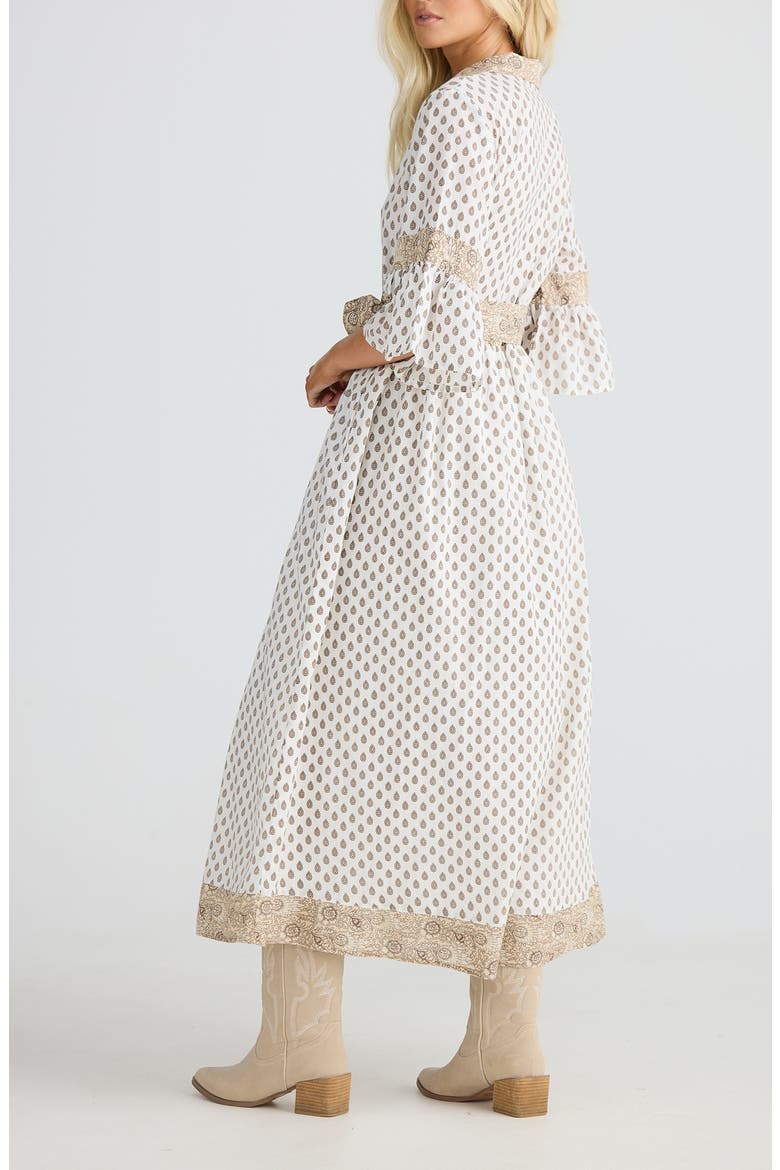 Aurelia Print Tie Waist Maxi Dress