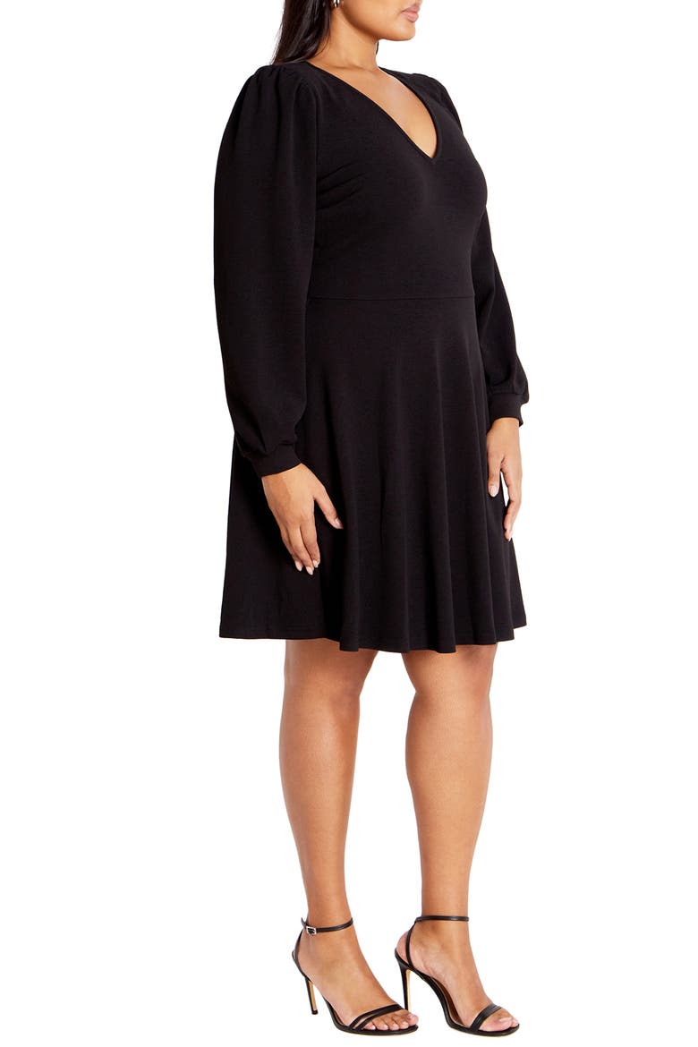 Karter Long Sleeve Fit & Flare Dress