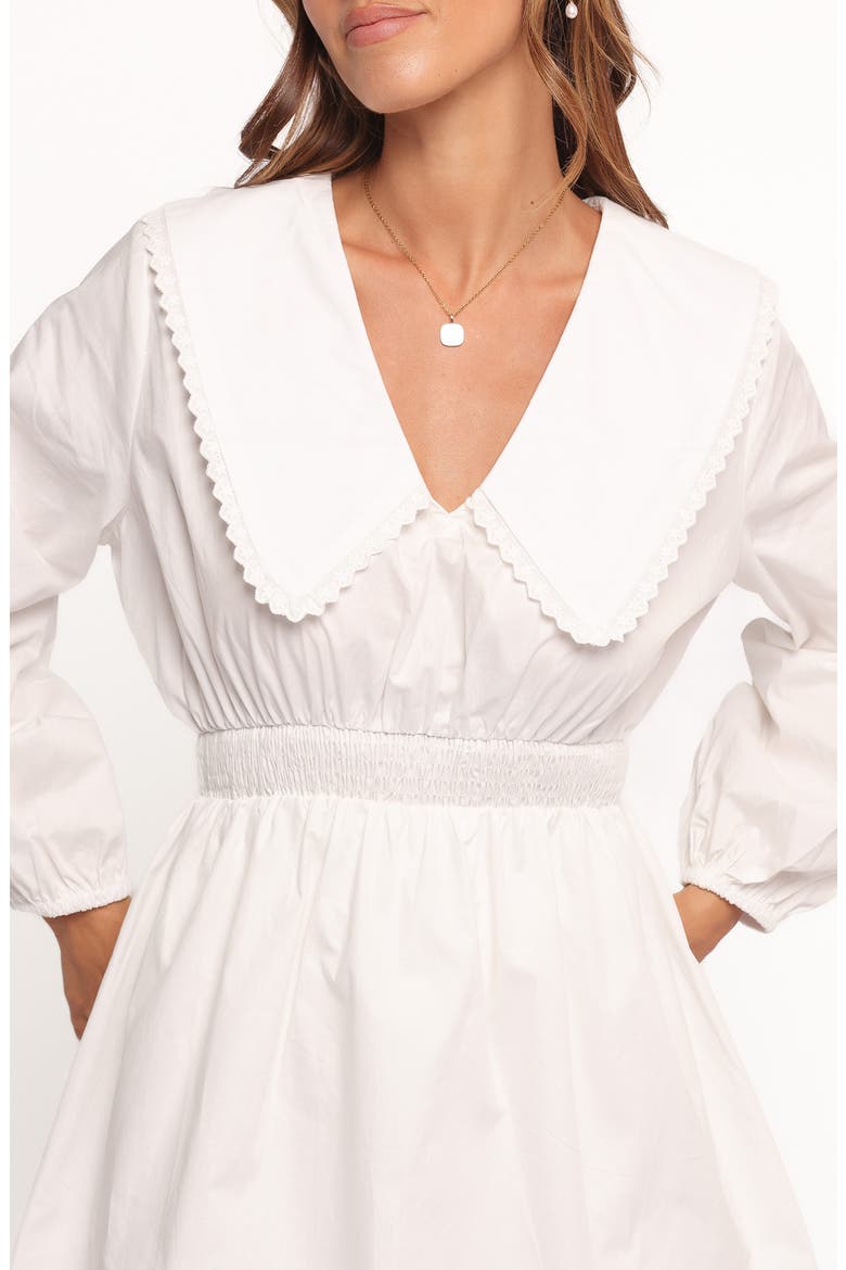 Nerida Long Sleeve Cotton Minidress