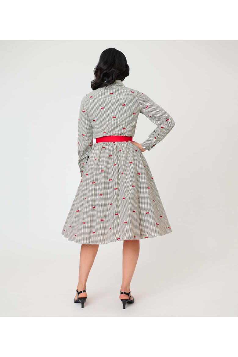Long Sleeve Belted Shirt Dress
