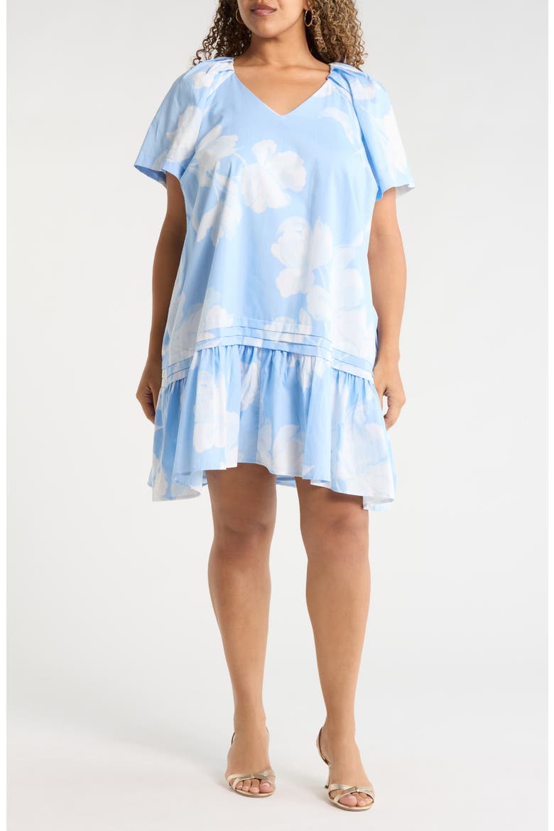 Afina Floral Seruma Shift Minidress