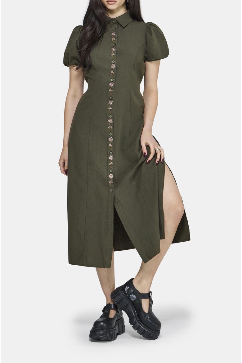 Odile Embroidered Midaxi Dress