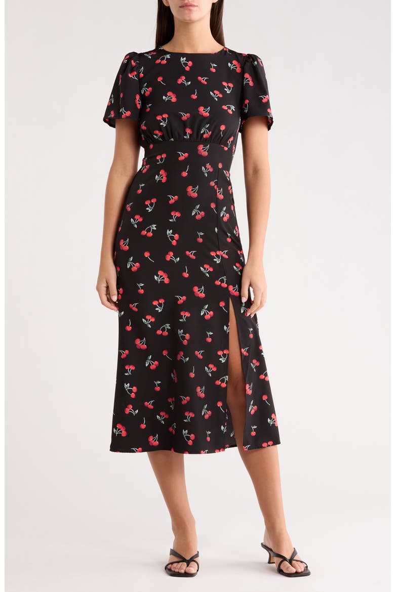 Dusk Bloom Floral Midi Dress