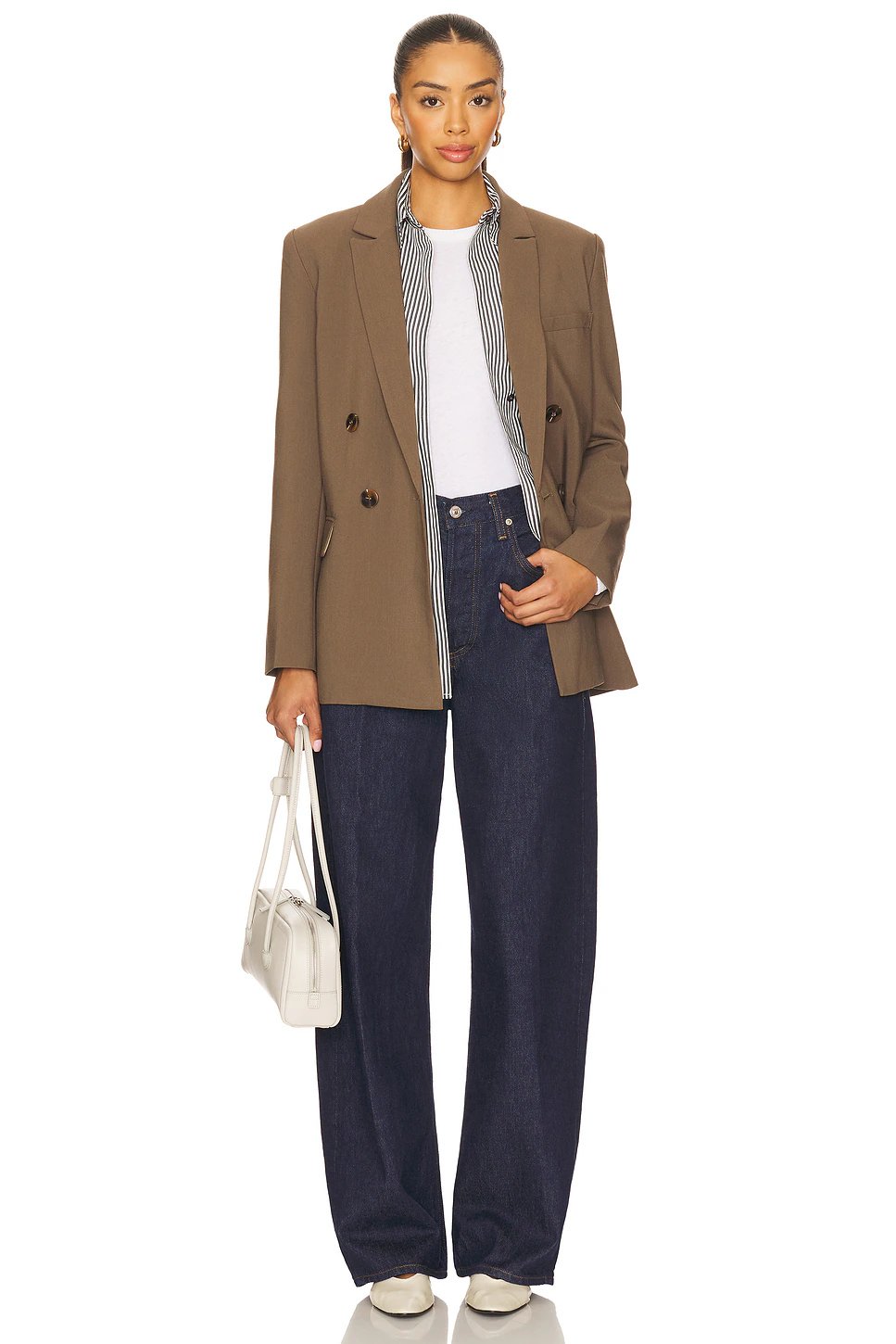 AGOLDE Aris Shirt in Sloene Stripe - Image 4