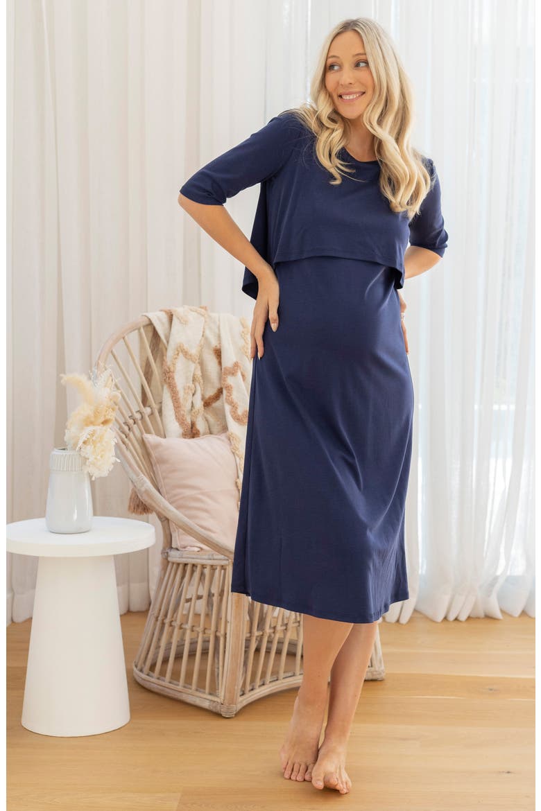 Nursing Midi Dress