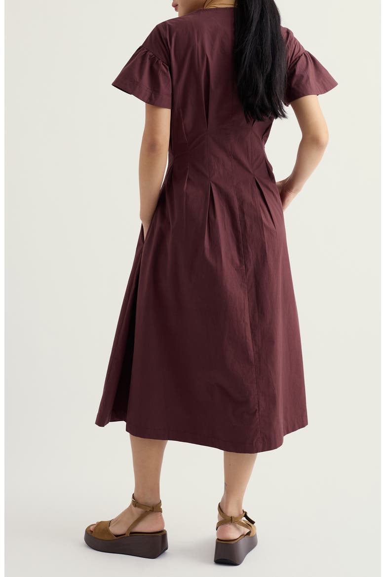 Kerthen Woods Organic Cotton Button-Up Midi Dress