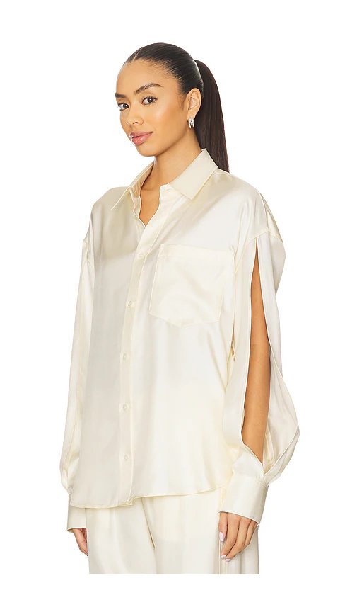 Alexander Wang Button Up Shirt in Ivory - Image 2