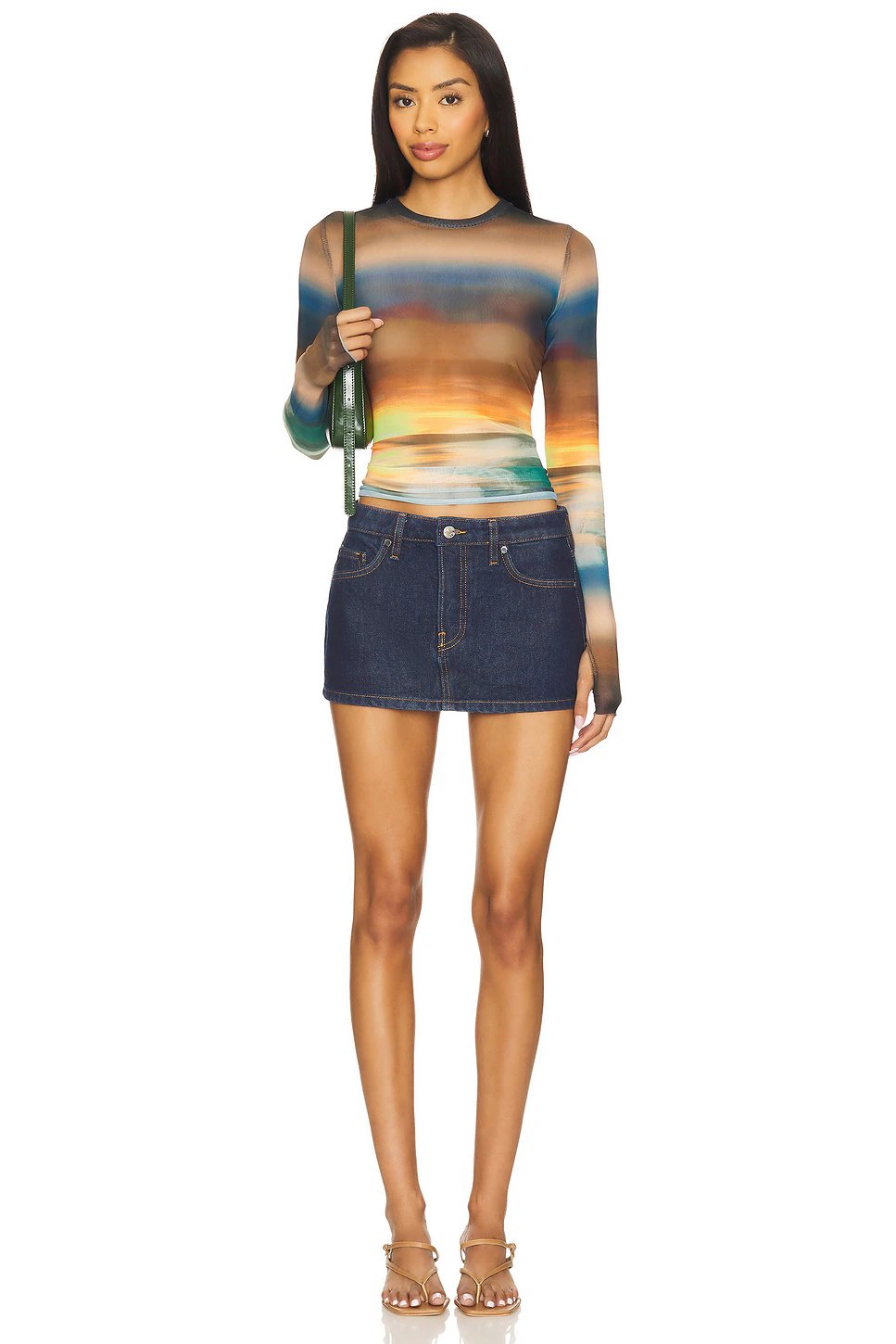 AFRM Kaylee Top in Ocean Ombre - Image 4