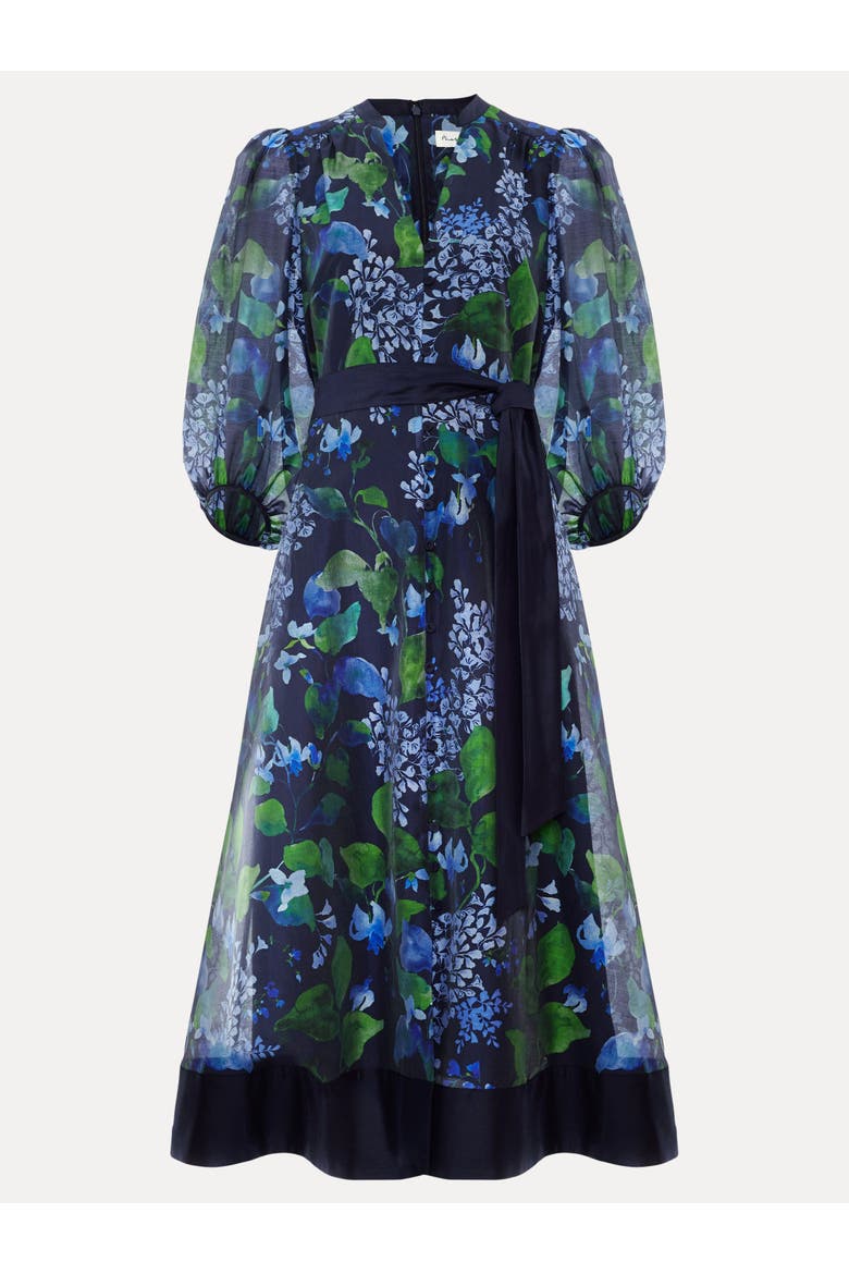 Nixie Printed Midi Wrap Dress