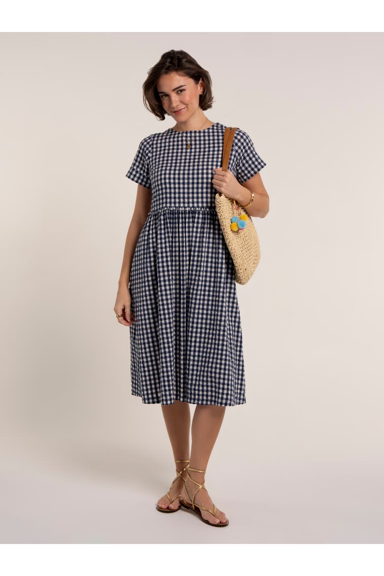 Perla Gingham Midi Dress