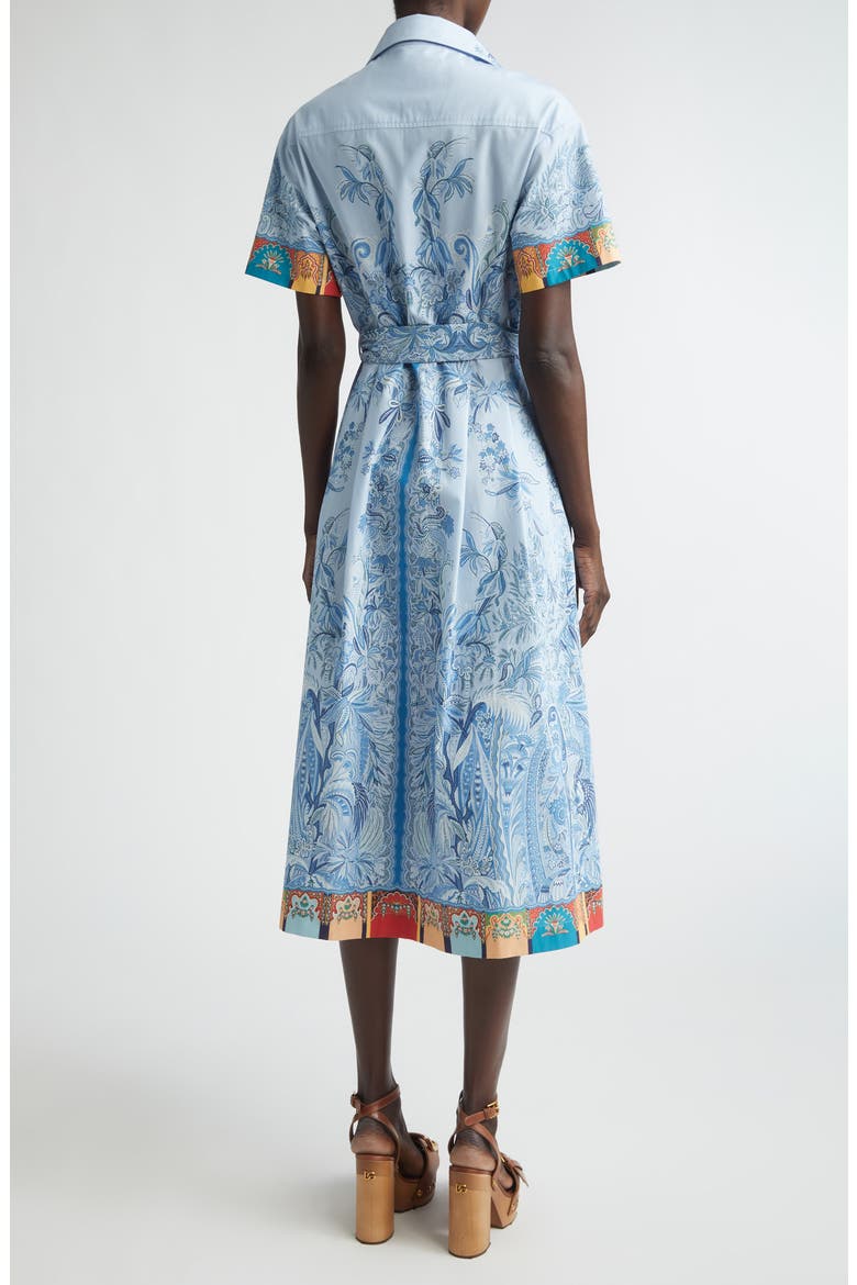 Short Sleeve Poplin Midi Shirtdress