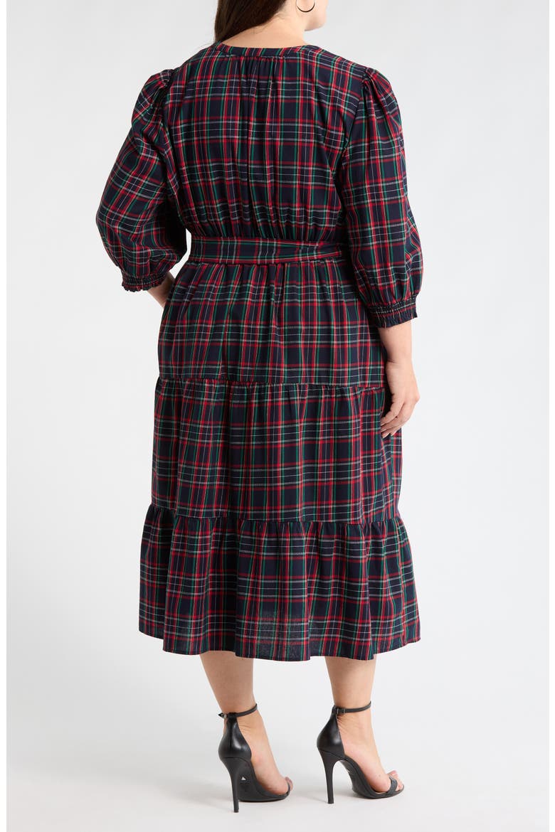Chapman Plaid Yanis Midi Shirtdress