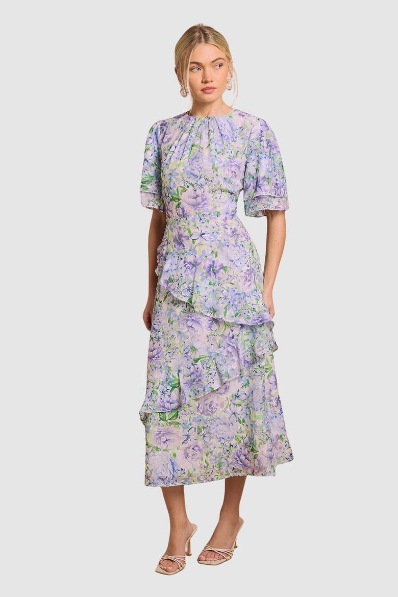 Occasion Flora Jacquard Midi Dress