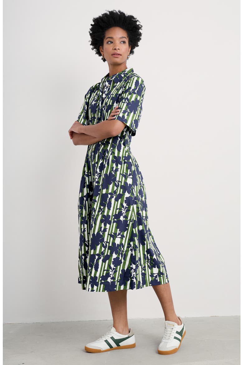 Wild Liquorice Organic Cotton Midi Shirtdress