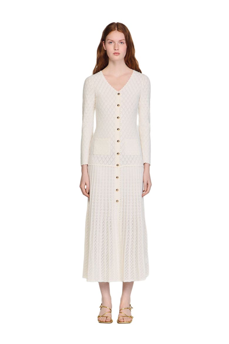 Fancy knit maxi dress
