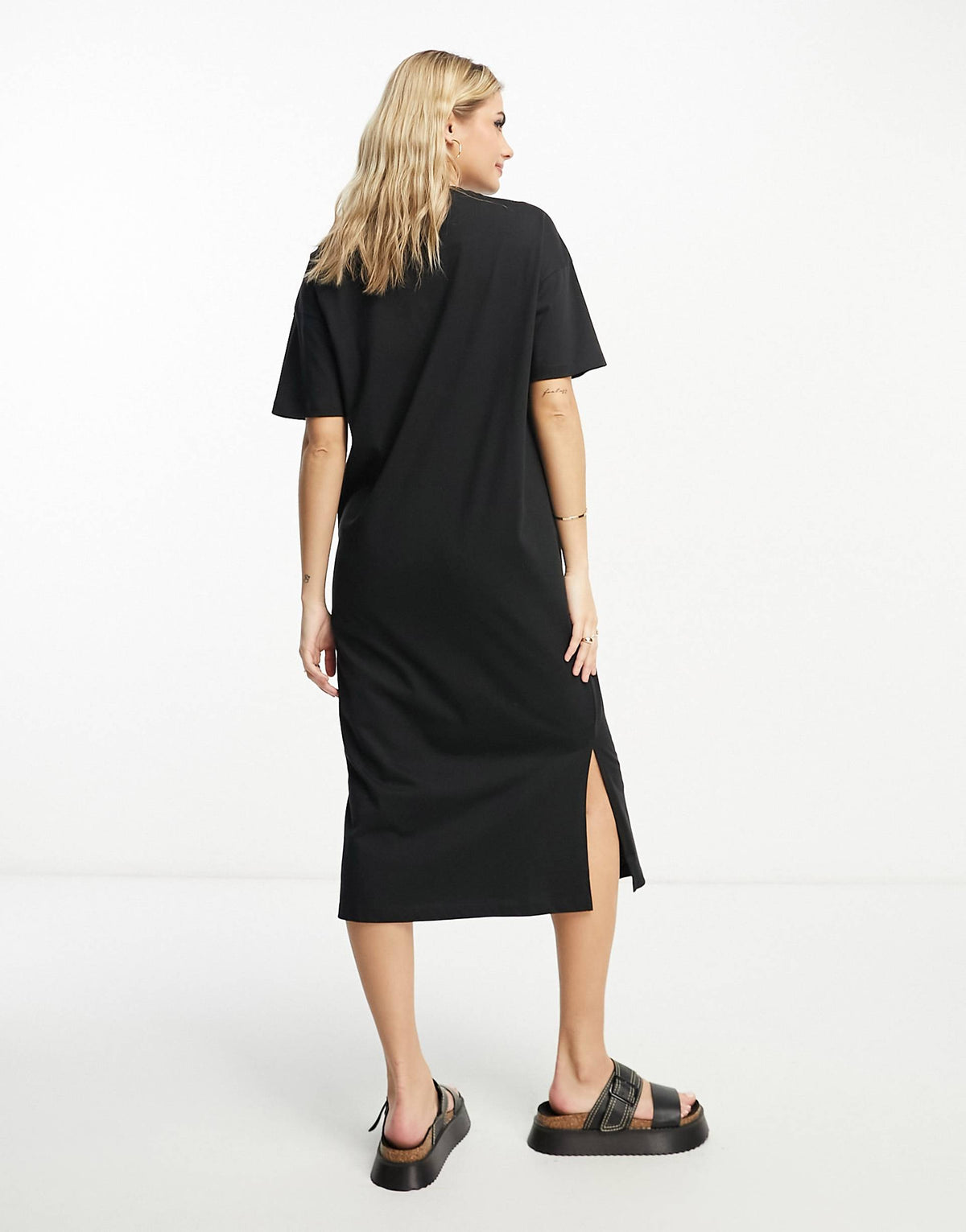 Vero Moda oversized T-shirt dress in black