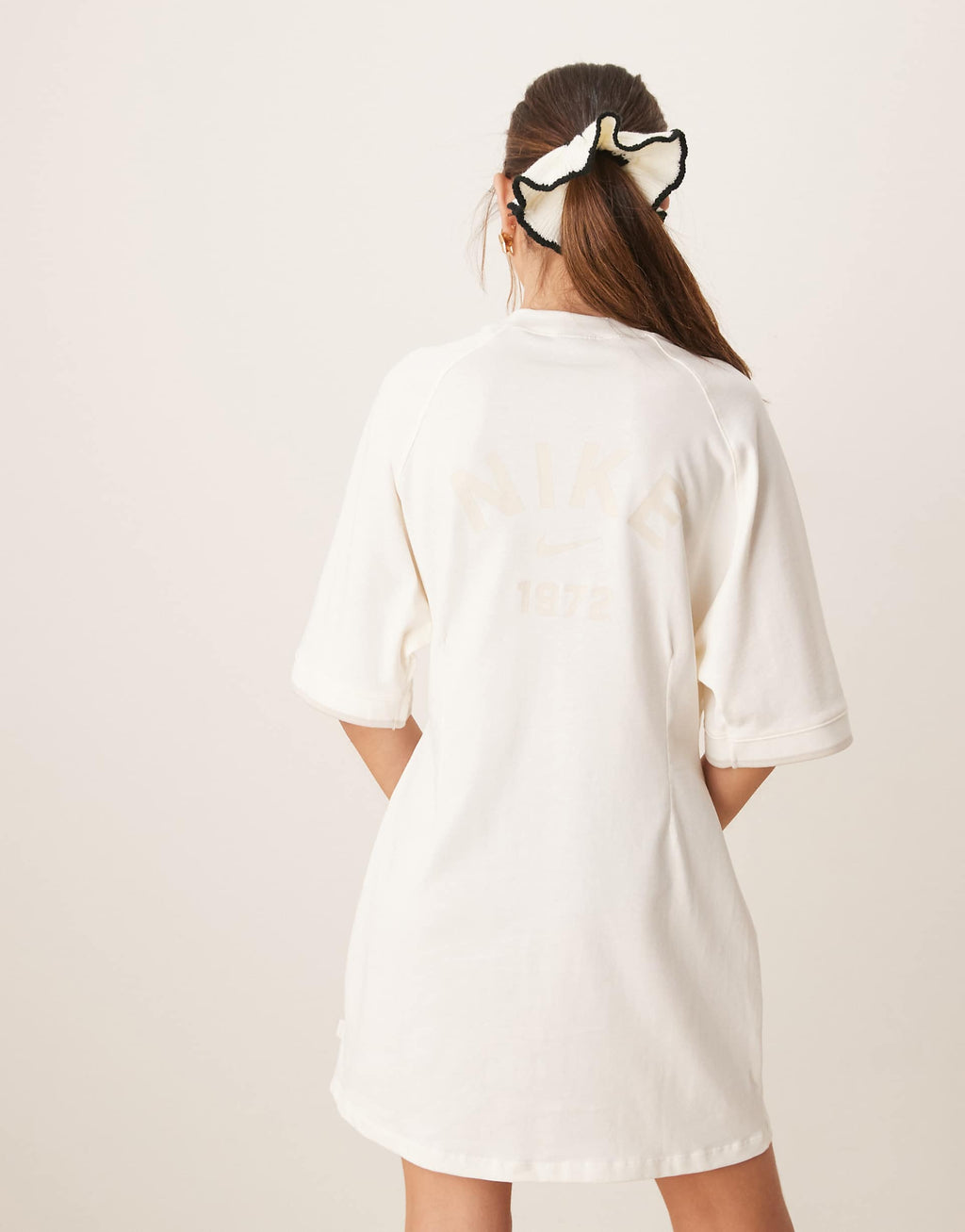 Nike Collection t-shirt dress in off white