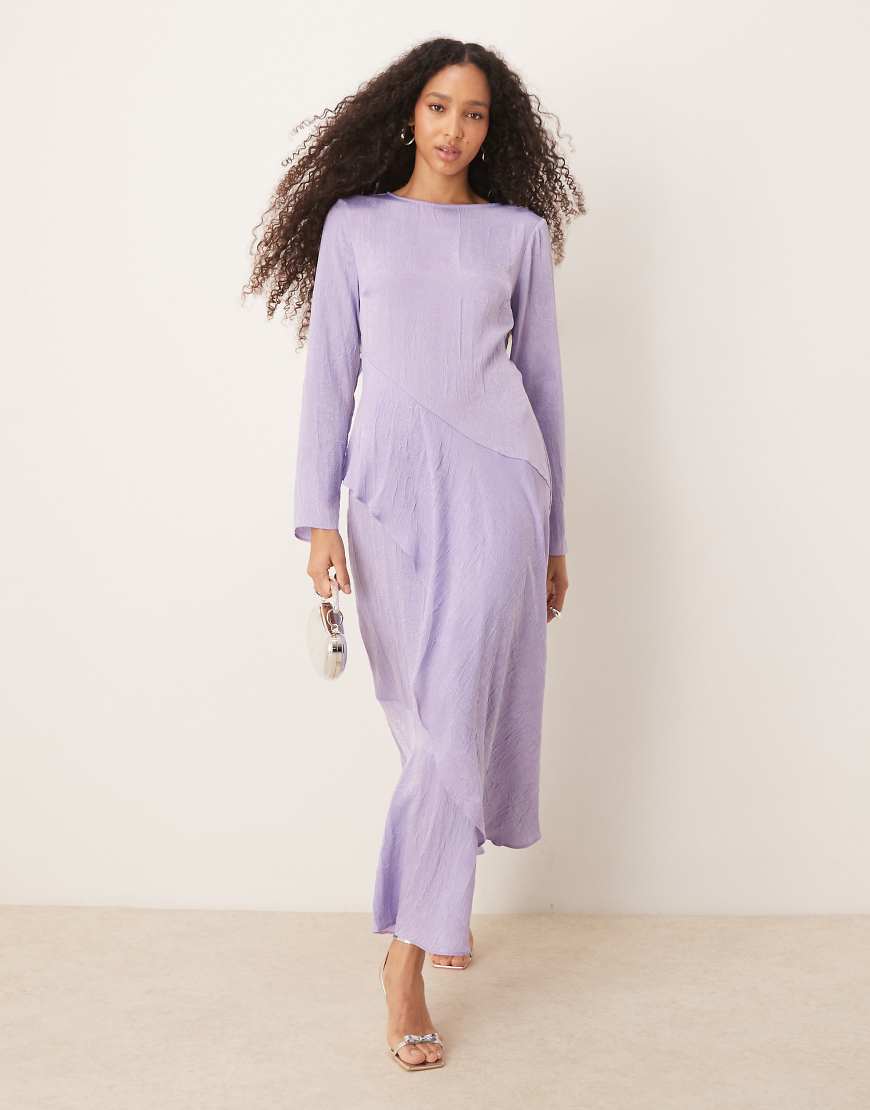 ASOS DESIGN frill tiered maxi dress in lilac