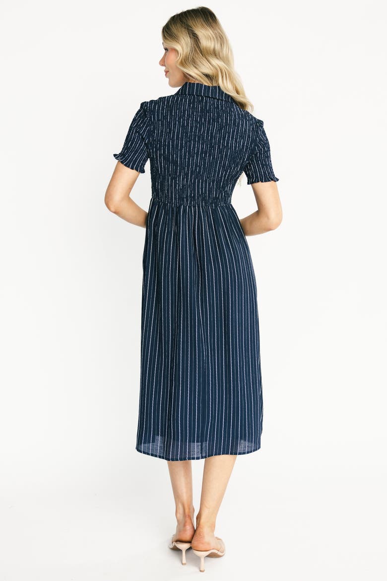 Dottie Striped Midi Dress