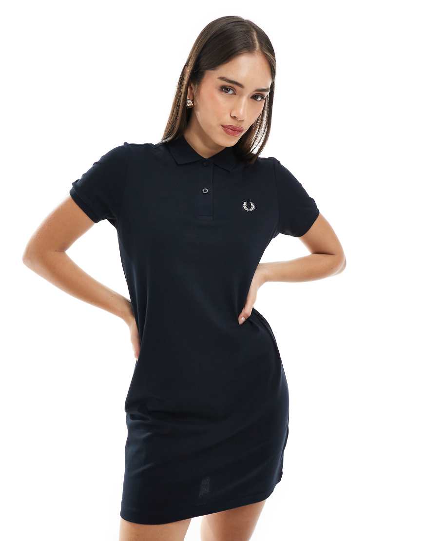 Fred Perry polo dress in navy