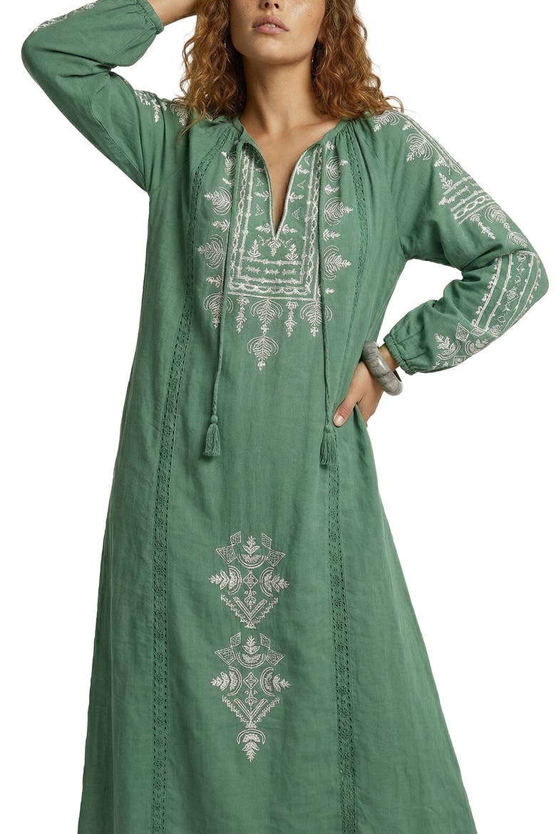 Aurelia Kaftan Style Embroidered Maxi Dress