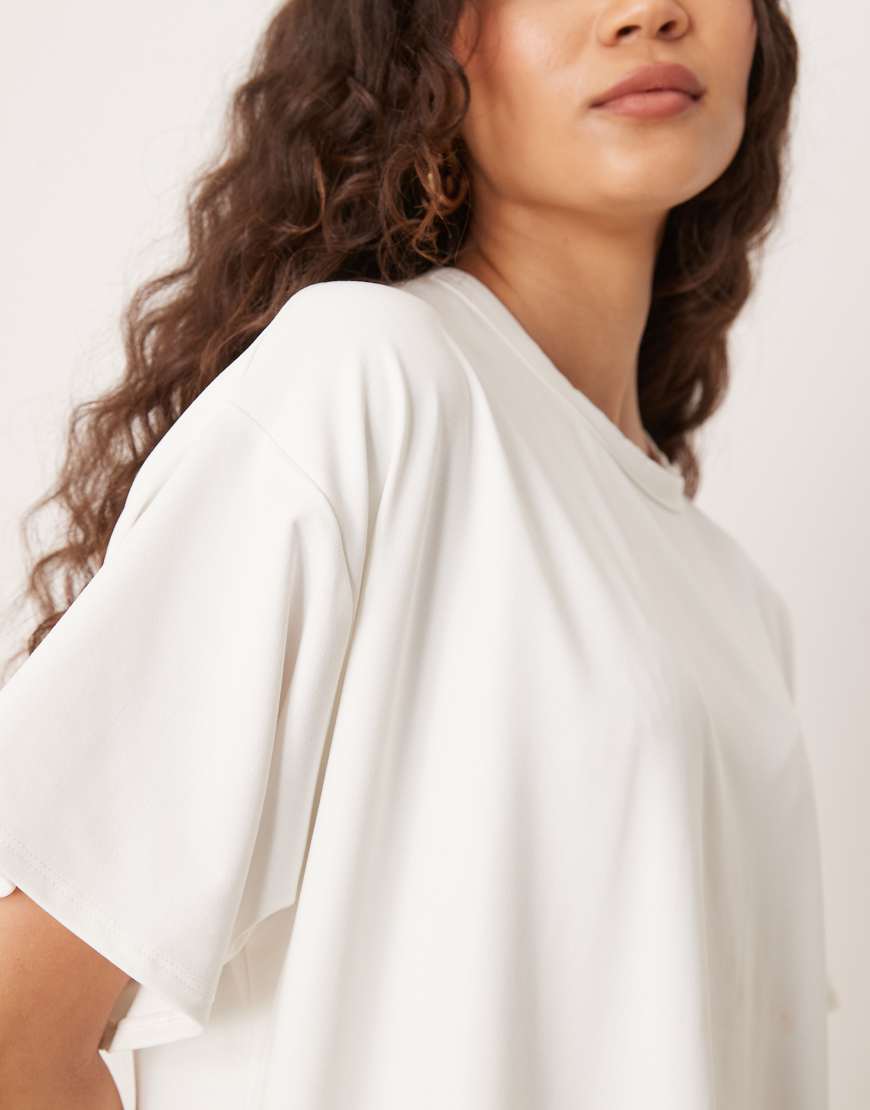 ASOS DESIGN cotton touch bubble tee shirt dress