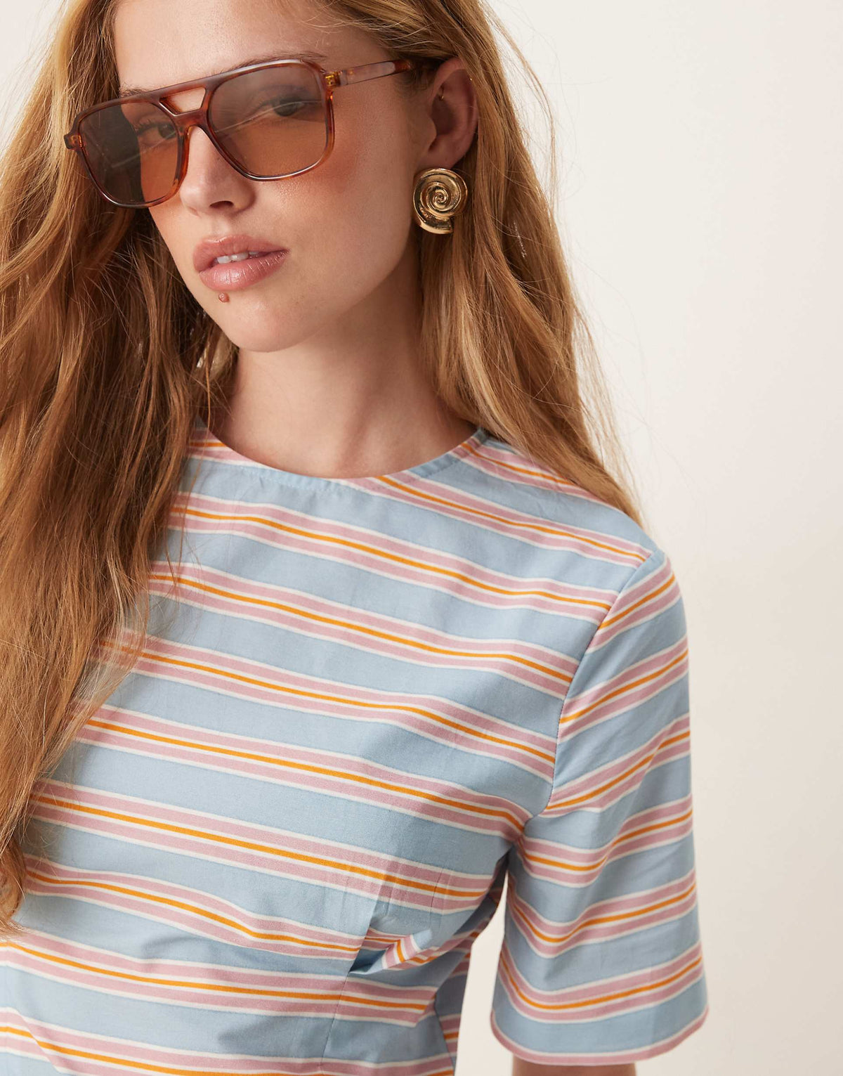 ASOS DESIGN fitted T-shirt mini dress in blue