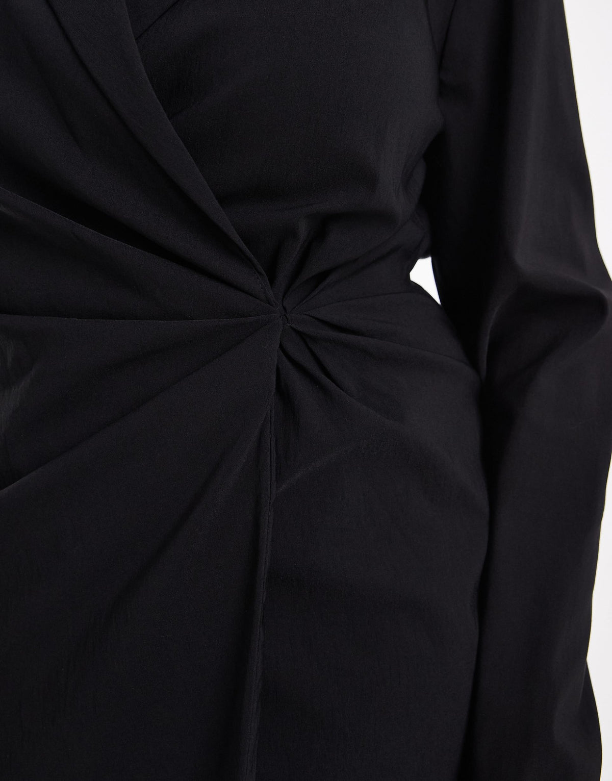 ASOS DESIGN Curve cinched blazer mini dress in black