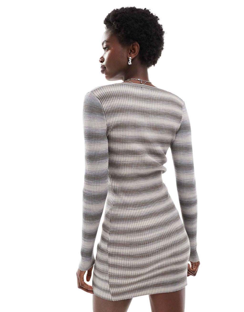 Cotton On rib knit mini dress in space dye