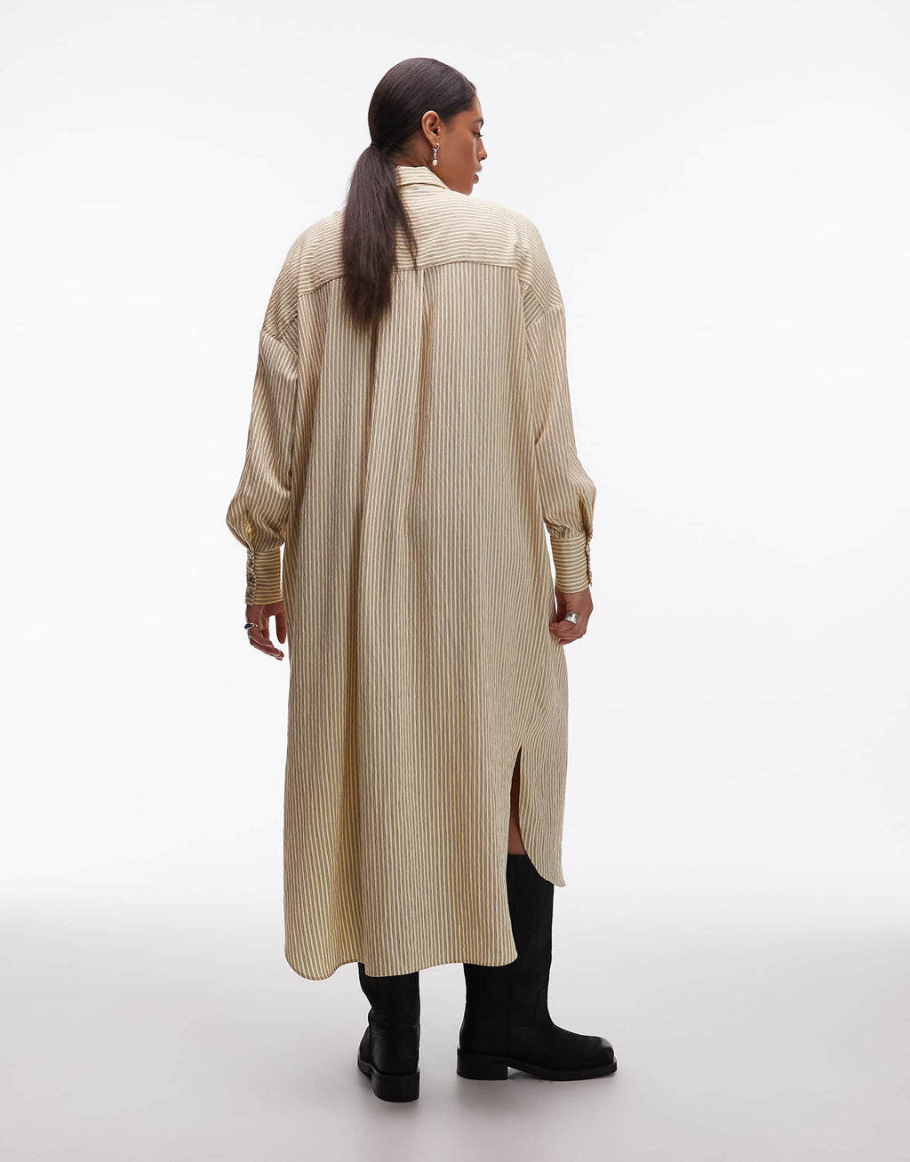 ASOS DESIGN Curve relaxed maxi shirt dress with pockets