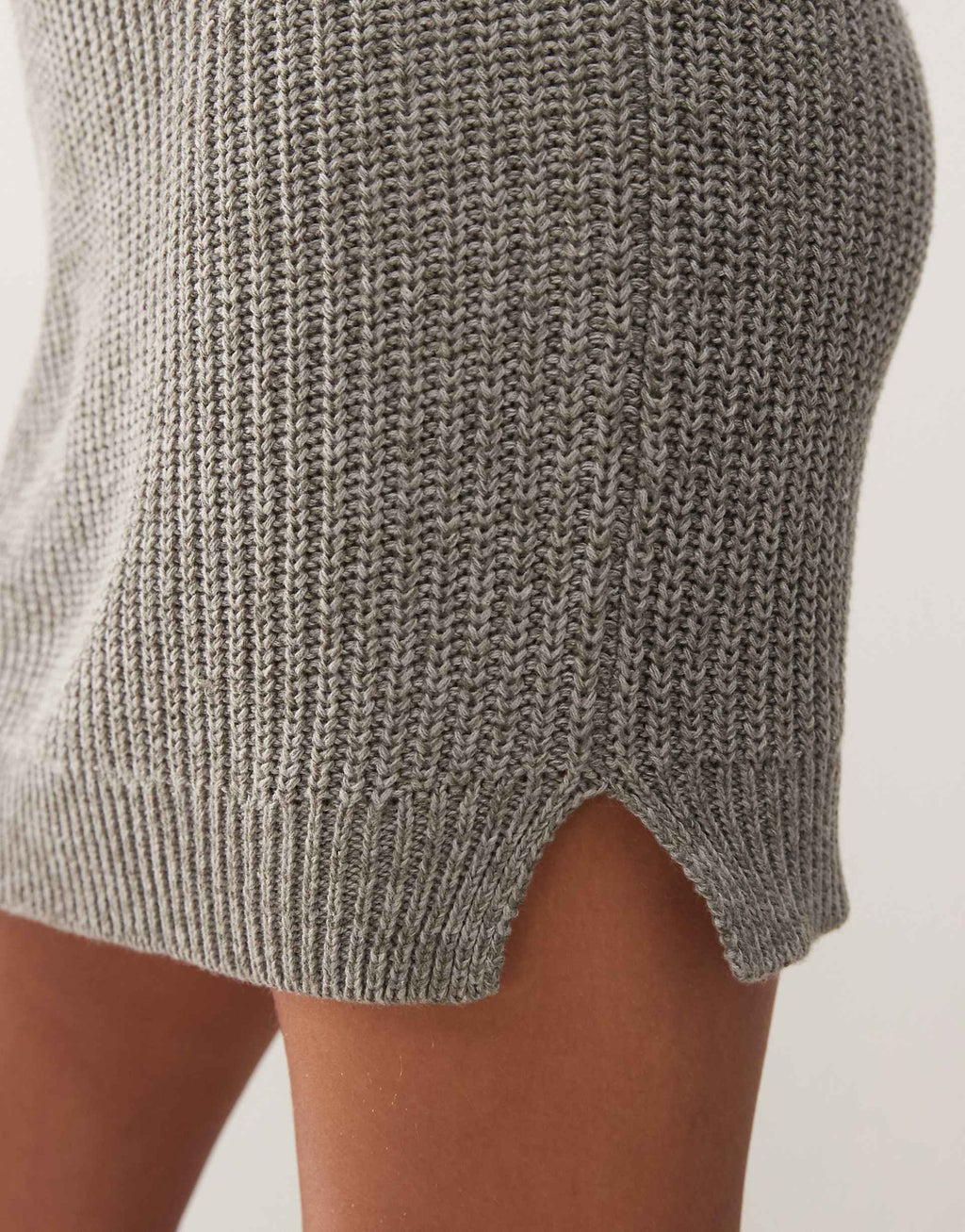 Noisy May knit mini sweater dress in gray
