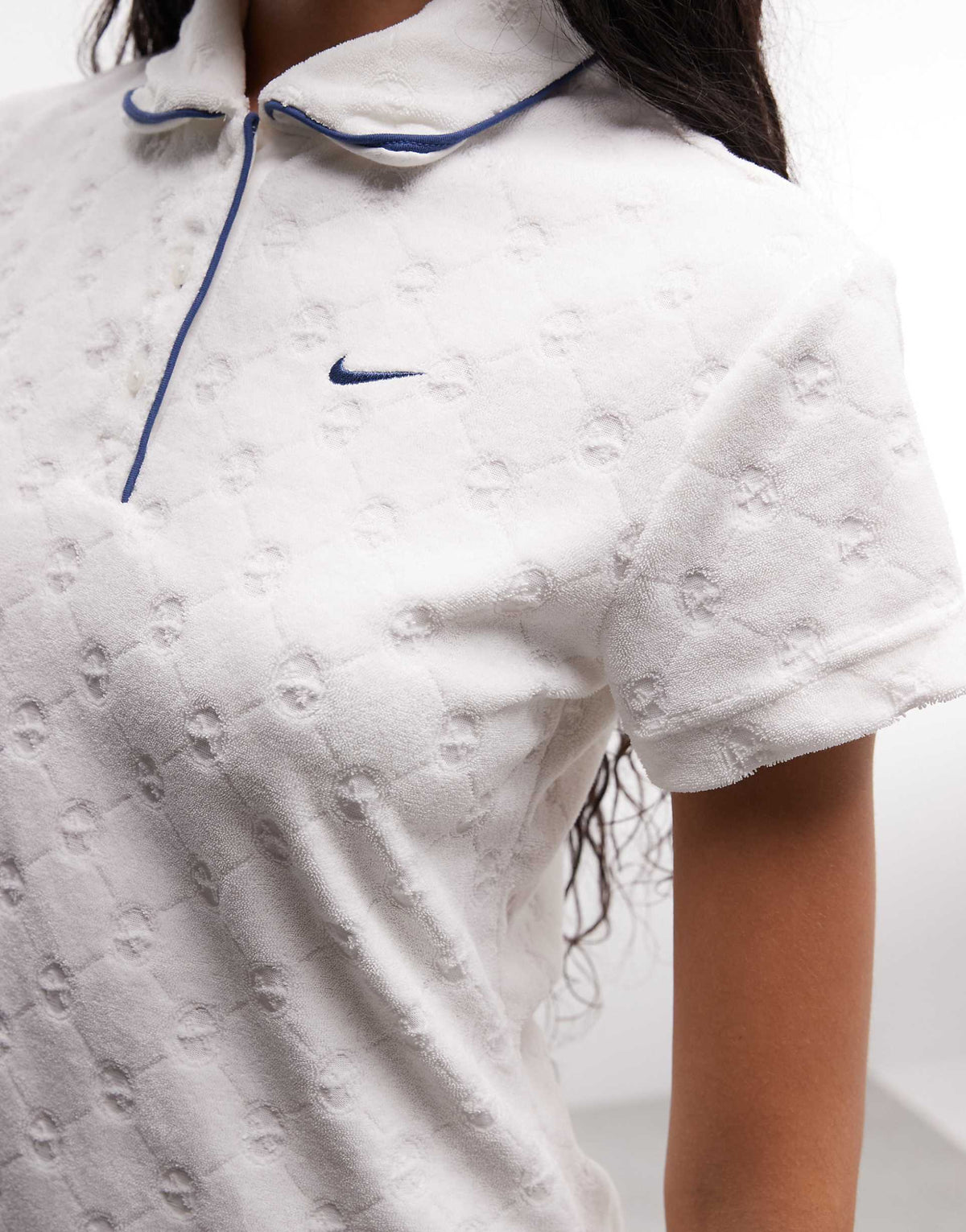 Nike Chill Terry Towel dress in off white