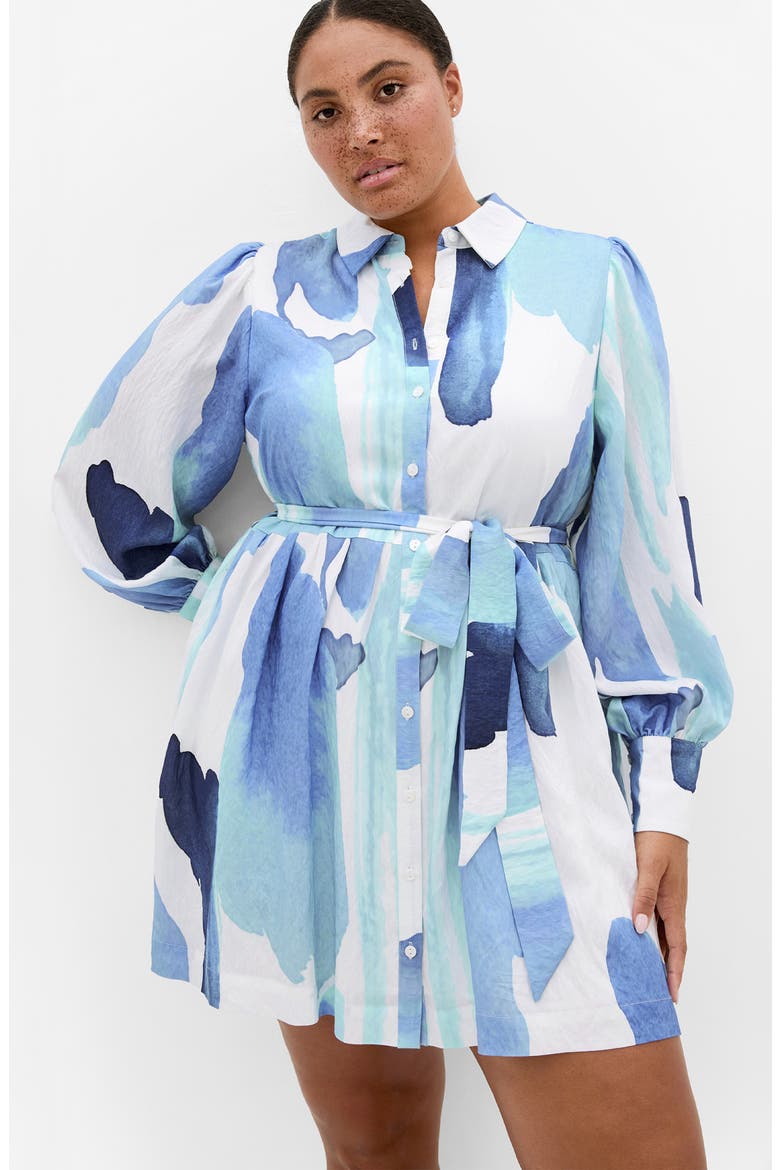 Ezra Tie Waist Long Sleeve Minidress