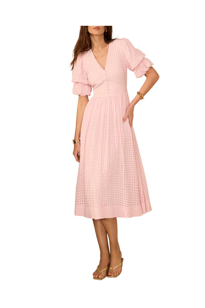 Checked Midi Dress
